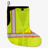 Safety Vest Christmas Stocking交通ディレクター スモールクリスマスストッキング (正面)
