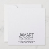 SAFFRON SHADOWS 5.25 x 5.25カード 招待状 (裏面)