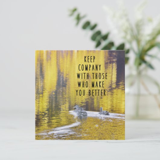 SAFFRON SHADOWS 5.25 x 5.25カード 招待状 (スタンド正面)