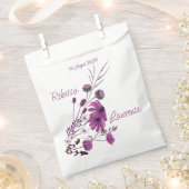 Saffron Sky Wildflowers - favour bags フェイバーバッグ (クリップ留めされた状態)