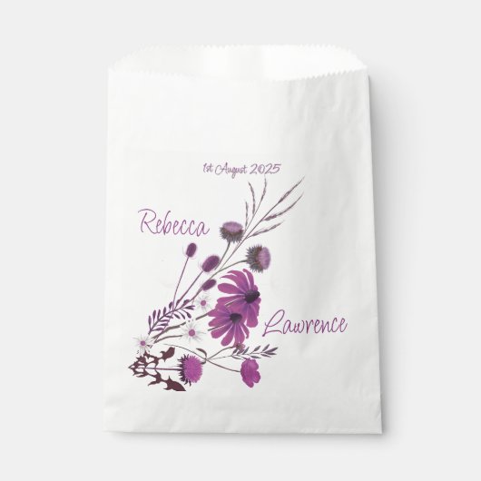 Saffron Sky Wildflowers - favour bags フェイバーバッグ (正面)