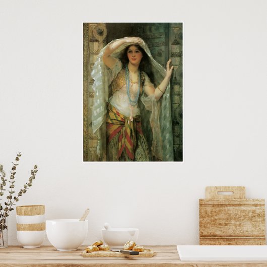 Safie, One of the Three Lades of Bagdad, 1900 ポスター (キッチン)