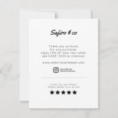 SAFIRO大理石サンキューカード サンキューカード (裏面)