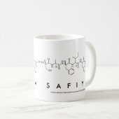 Safiyaペプチド名mug コーヒーマグカップ (正面右)