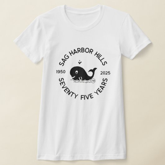 SAG HARBOR HILLS 75TH WOMENSカットTシャツ Tシャツ (レイダウン)