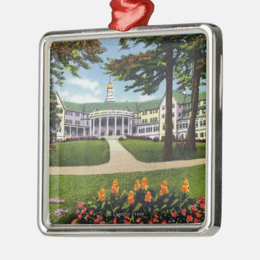 Sagamoreのホテルの外観を上陸させるボルトン メタルオーナメント (左)