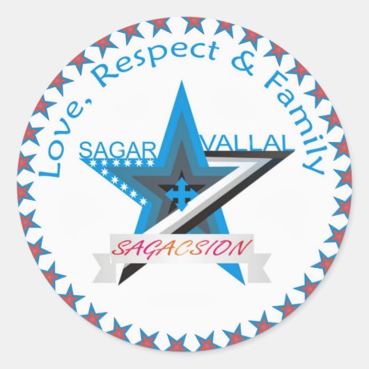 Sagar Vallal Respectロゴ ラウンドシール (正面)