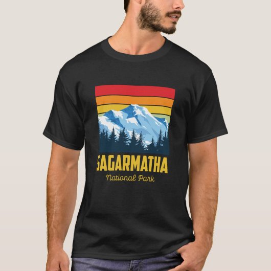 Sagarmatha National Park Souvenir Everest Tibet Ne Tシャツ (正面)