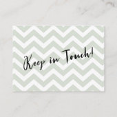 SageとWhite Chevronの「Change of Address」カード 名刺 (裏面)