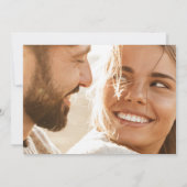 Sageはっきりした Greenモダン写真のビッグデート セーブザデート (裏面)