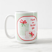 SAGEウォーターカラーホリデーフレンズはギフト最高のです コーヒーマグカップ (左)