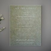 Sageエレガント金ゴールドの結婚詳細・エンクロージャ・カード 招待状