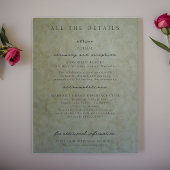 Sageエレガント金ゴールドの結婚詳細・エンクロージャ・カード 招待状