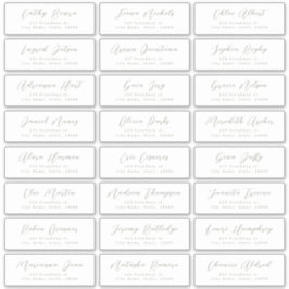 Sageスクリプスタイリッシュト結婚のゲスト住所 シール