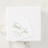 Sageスクリプトエレガントブライダルシャワーありがとう フェイバータグ (インサイチュ)