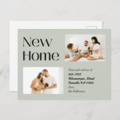 Sageミニマエレガントリスト2枚フォトニューホームムービング 案内ポストカード (正面/裏面)