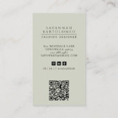 Sageモダンプロフェッショナル事業写真 名刺 (裏面)