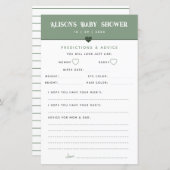 Sageモダン Baby Showerアドバイスと予測 (正面/裏面)