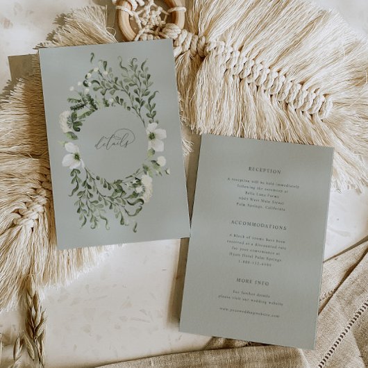 Sage庭園の結婚式情報詳細エンクロージャカード 招待状