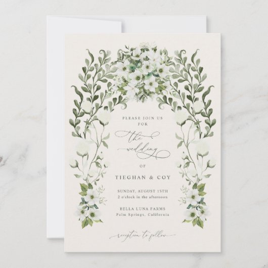 Sage庭園の結婚式招待状発表カード 招待状 (正面)