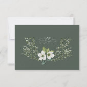 Sage庭園の結婚式RSVP応答エンクロージャカード 招待状 (正面)