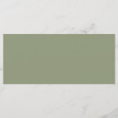 Sage素朴フローラ4x9フラット結婚メニュー メニュー (裏面)