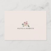 Sage赤面フローラ結婚の詳細エンクロージャカード エンクロージャーカード (裏面)