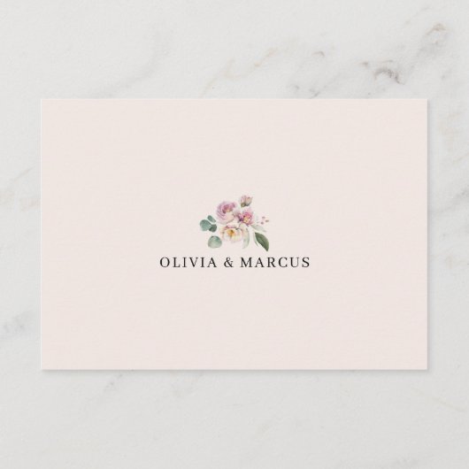 Sage赤面フローラ結婚の詳細エンクロージャカード エンクロージャーカード (裏面)