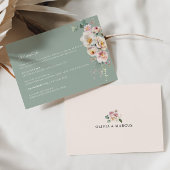 Sage赤面フローラ結婚の詳細エンクロージャカード エンクロージャーカード