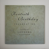 Sage金ゴールドエレガントANYマイルストーン誕生日パーティー 招待状