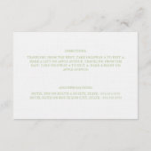 Sage食べ、Drink & Be 結婚した |エンクロージャ エンクロージャーカード (裏面)