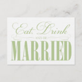 Sage食べ、Drink & Be 結婚した |エンクロージャ エンクロージャーカード (正面)