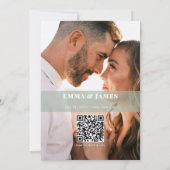 Sage アンパサンド 写真 Save the Date | ウェディング 招待状 (裏面)
