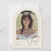 Sage エレガントシンプル Photo 2025グラッド発表 招待状 (正面)