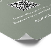 SAGE ラブをシェアする ウェディングフォト QRコード ポスター (角)