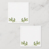 SAGE 2.5インチスクエアフラットノートカード ノートカード (正面/裏面)