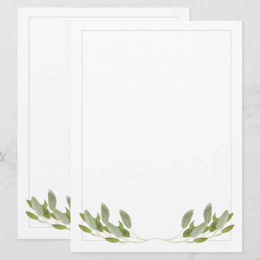 SAGE 6.5x8.75フラットカード/垂直 カード (正面/裏面)