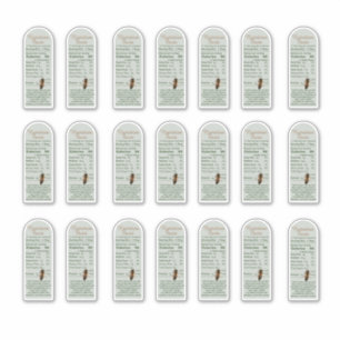 Sage 8 oz Muth Jar栄養ファクトとビービニル シール