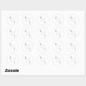 Sage Ampersand ウェディング | 封筒シール ラウンドシール (シート)