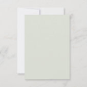  sage and gold ベイビーシャワーの小さな感謝 サンキューカード (裏面)