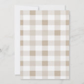 Sage and Ivory Little Lamb Baby Shower Invitation 招待状 (裏面)