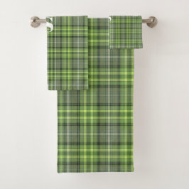Sage and Olive Plaid バスタオルセット