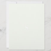 Sage and Olive Plaid Stationery Paper (裏面)