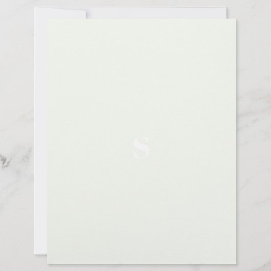 Sage and Olive Plaid Stationery Paper (裏面)