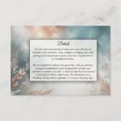 Sage and Terracotta Stardust Skies Wedding エンクロージャーカード (正面)