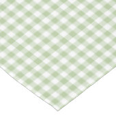 Sage and White Buffalo Plaid Gingham テーブルクロス (アングル)