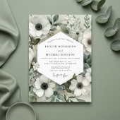 Sage Anemone Bloom Wedding 招待状
