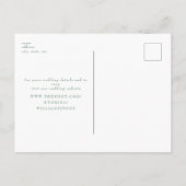 Sage Archコンテンポラリー Photo Black日付を保存 ポストカード (裏面)