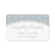 Sage Arch上の対称ピンクの花タイル模様