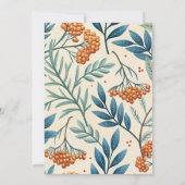 Sage Berry Botanical Baby Shower 招待状 (裏面)